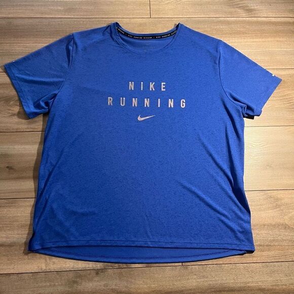 Nike Blue Athletic Workout Running Shirt Men XL Bin M-66‎ - Picture 1 of 4